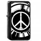 Peace Walker - Oil Windproof Flip Top Black Lighters Briquet Encendedor