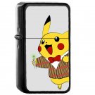 Pikachwho Doctor Who Pokemon Pikachu - Oil Windproof Flip Top Black Lighters Briquet Encendedor