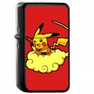 Pikagoku Pikachu Parody Dragon Ball Z Pokemon - Oil Windproof Flip Top Black Lighters Briquet