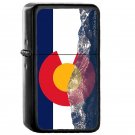 Pikes Peak Colorado Flag - Oil Windproof Flip Top Black Lighters Briquet Encendedor