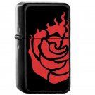 Rwby Ruby Rose - Oil Windproof Flip Top Black Lighters Briquet Encendedor