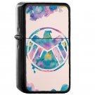 S H I E L D SHIELD - Oil Windproof Flip Top Black Lighters Briquet Encendedor