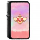 Sailor Moon Crisis Moon Compact - Oil Windproof Flip Top Black Lighters Briquet Encendedor