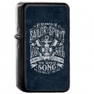 Sailor Spirit - Oil Windproof Flip Top Black Lighters Briquet Encendedor