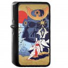 Samurai Wars Star - Oil Windproof Flip Top Black Lighters Briquet Encendedor