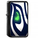 Seahawks - Oil Windproof Flip Top Black Lighters Briquet Encendedor