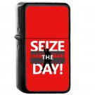 Seize The Day - Oil Windproof Flip Top Black Lighters Briquet Encendedor