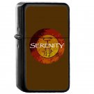 Serenity - Oil Windproof Flip Top Black Lighters Briquet Encendedor