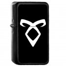 Shadowhunters Angelic Rune White - Oil Windproof Flip Top Black Lighters Briquet Encendedor