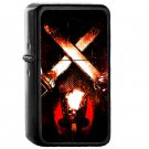 Shadyxv Fan Art - Oil Windproof Flip Top Black Lighters Briquet Encendedor