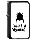 Shikamaru Nara What A Drag - Oil Windproof Flip Top Black Lighters Briquet Encendedor