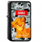 Simba Supreme The Lion King - Oil Windproof Flip Top Black Lighters Briquet Encendedor
