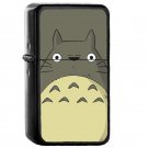 Simple Totoro Japanese Anime - Oil Windproof Flip Top Black Lighters Briquet Encendedor