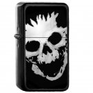 Skull Helmet - Oil Windproof Flip Top Black Lighters Briquet Encendedor
