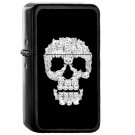 Skulls Are For Pussies - Oil Windproof Flip Top Black Lighters Briquet Encendedor