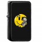 Smiley Face Skull Emoji Emoticon Icon - Oil Windproof Flip Top Black Lighters Briquet Encendedor