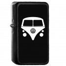 VW Volkswagen Split Window Kombi - Oil Windproof Flip Top Black Lighters Briquet Encendedor