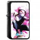 Spider Gwen Splatter Art - Oil Windproof Flip Top Black Lighters Briquet Encendedor