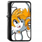 Sonic The Hedgehog Tails - Oil Windproof Flip Top Black Lighters Briquet Encendedor