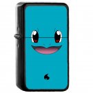 Squirtle Face Pokemon - Oil Windproof Flip Top Black Lighters Briquet Encendedor