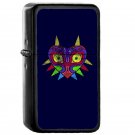 0 Majoras Mask - Oil Windproof Flip Top Black Lighters Briquet Encendedor