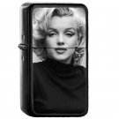 2 Marilyn Monroe - Oil Windproof Flip Top Black Lighters Briquet Encendedor