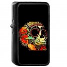 Grunge Skull - Oil Windproof Flip Top Black Lighters Briquet Encendedor