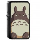 Grumpy Totoro Japanese Anime - Oil Windproof Flip Top Black Lighters Briquet Encendedor