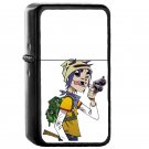 Gorillaz 2 D - Oil Windproof Flip Top Black Lighters Briquet Encendedor