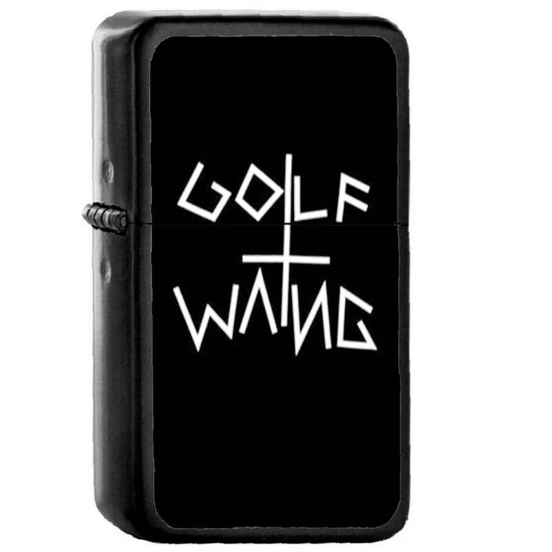 1 Golf Wang - Oil Windproof Flip Top Black Lighters Briquet Encendedor