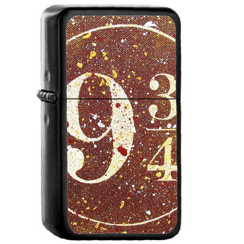 2 Harry Potter Platform 9 3 4 - Oil Windproof Flip Top Black Lighters Briquet Encendedor