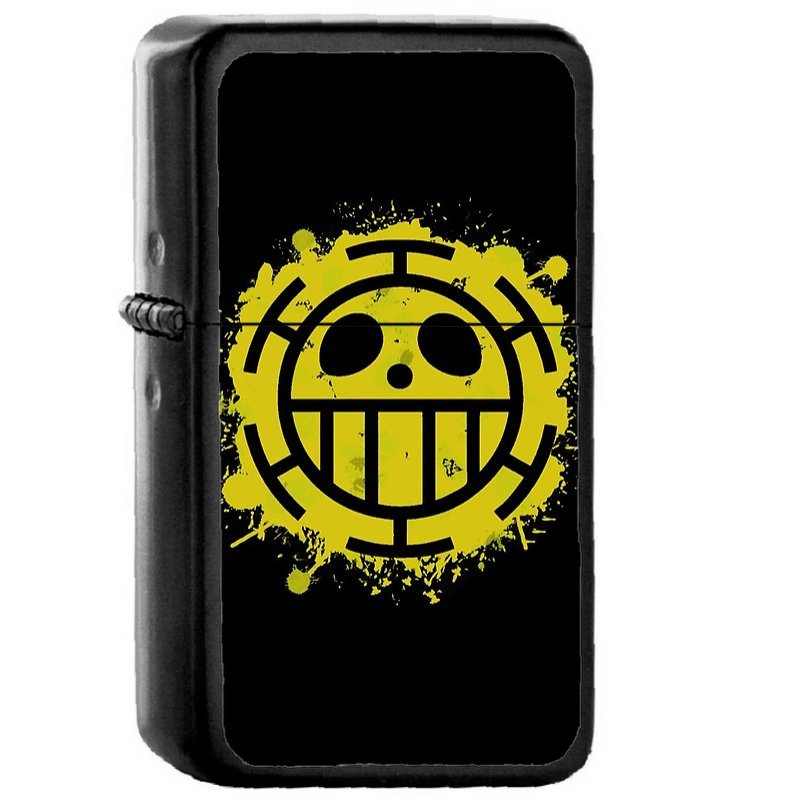 1 Heart Pirates - Oil Windproof Flip Top Black Lighters Briquet Encendedor