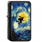 Harry Potter Starry Night - Oil Windproof Flip Top Black Lighters Briquet Encendedor