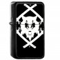 H Squad White - Oil Windproof Flip Top Black Lighters Briquet Encendedor