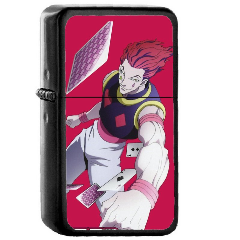 Hisoka Hunter X Hunter - Oil Windproof Flip Top Black Lighters Briquet Encendedor