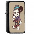 Hipster Mickey Mouse - Oil Windproof Flip Top Black Lighters Briquet Encendedor