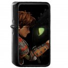 Hiccup And Toothless Dragon Trainer - Oil Windproof Flip Top Black Lighters Briquet Encendedor