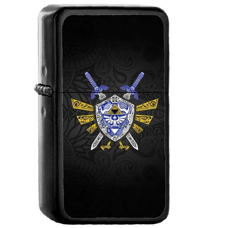 Heroes Legend Zelda - Oil Windproof Flip Top Black Lighters Briquet Encendedor