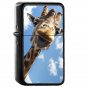 Hello Giraffe - Oil Windproof Flip Top Black Lighters Briquet Encendedor