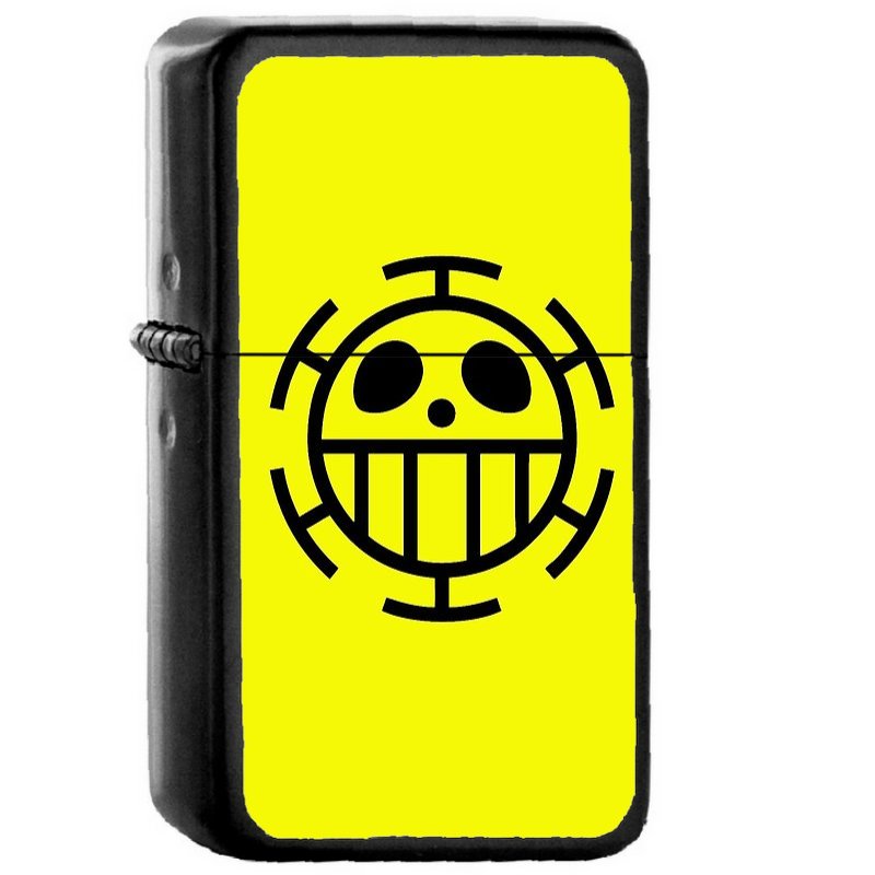Heart Pirates - Oil Windproof Flip Top Black Lighters Briquet Encendedor