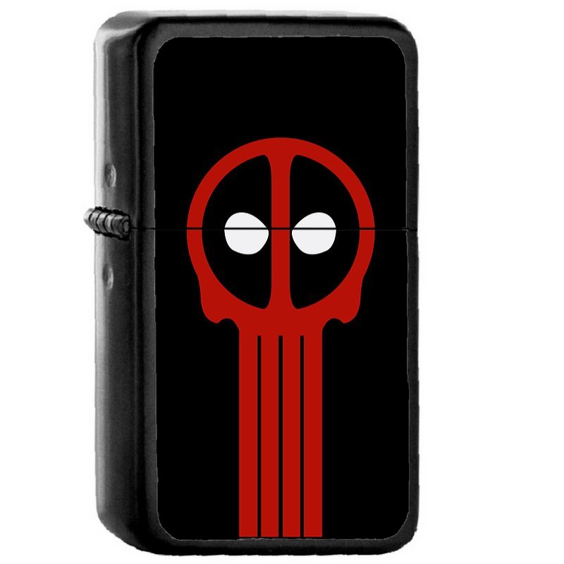 Insane Vigilante - Oil Windproof Flip Top Black Lighters Briquet Encendedor