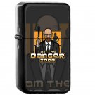 I Am The Danger Zone - Oil Windproof Flip Top Black Lighters Briquet Encendedor