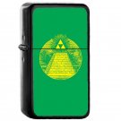 Hyrulian Seal - Oil Windproof Flip Top Black Lighters Briquet Encendedor
