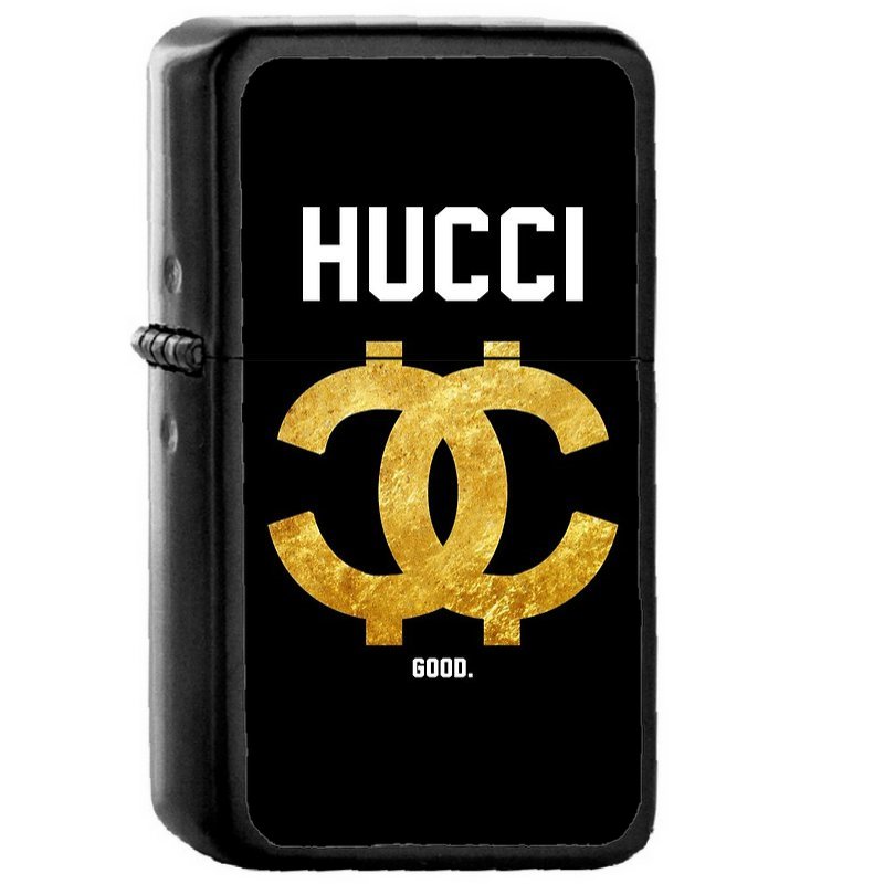 Hucci Good Jersey - Oil Windproof Flip Top Black Lighters Briquet Encendedor