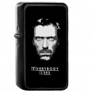 House M D Everybody Lies - Oil Windproof Flip Top Black Lighters Briquet Encendedor