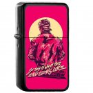 Hotline Miami Jacket - Oil Windproof Flip Top Black Lighters Briquet Encendedor