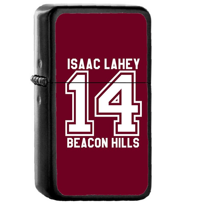 Isaac Lahey 14  - Oil Windproof Flip Top Black Lighters Briquet Encendedor