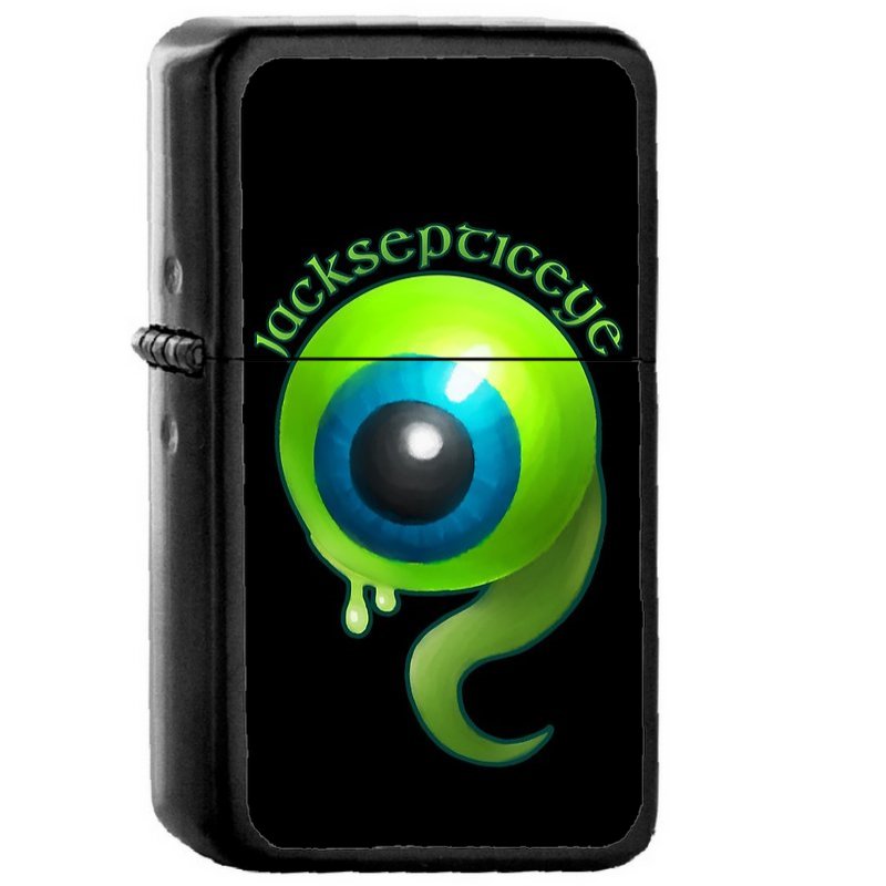 Jacksepticeye - Oil Windproof Flip Top Black Lighters Briquet Encendedor