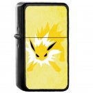 Jolteon - Oil Windproof Flip Top Black Lighters Briquet Encendedor