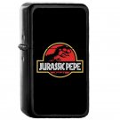 Jurassic Pepe Pepe The Frog - Oil Windproof Flip Top Black Lighters Briquet Encendedor
